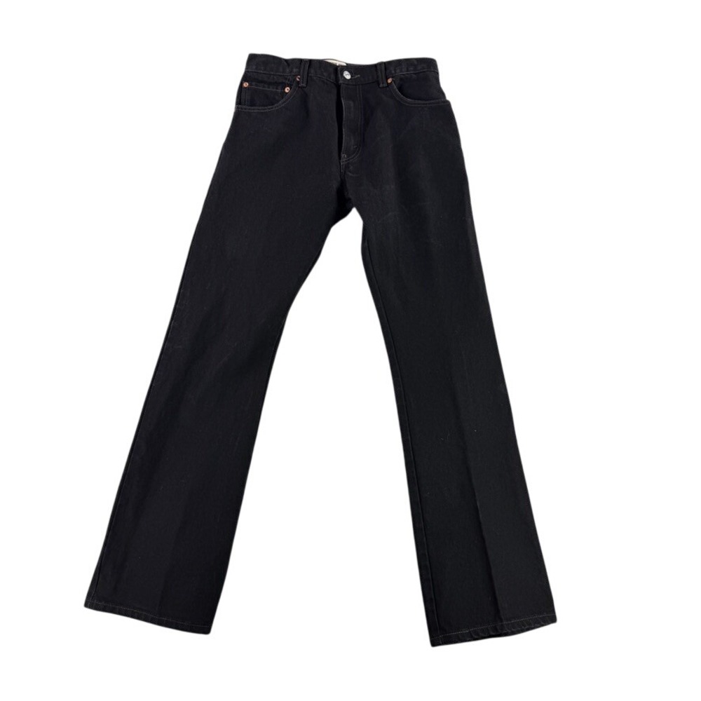 Vintage Levis 517 Jeans Mens 31x32 Black Denim 100% Tag Y2K Boot Cut Cowboy